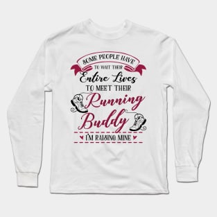 Running Mom and Baby Matching T-shirts Gift Long Sleeve T-Shirt